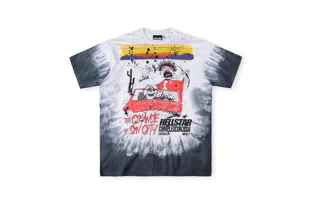 Hellstar Studios Sin City Las Vegas Gradient T-Shirt - Light Gray - product image 1