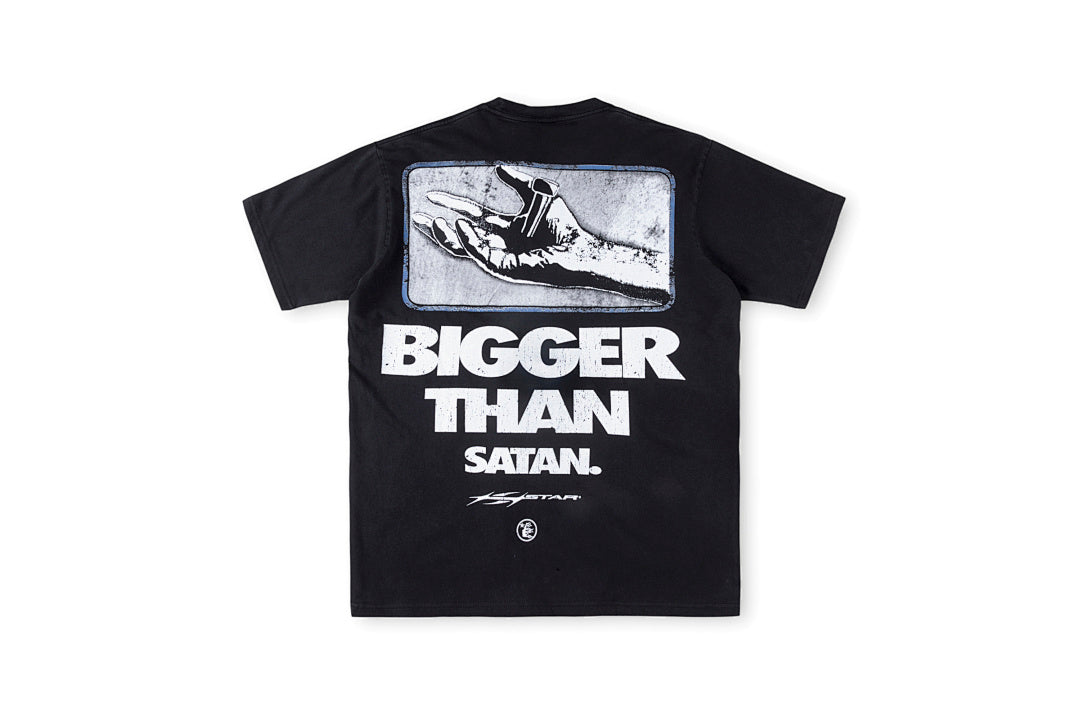Hellstar Studios Bigger Than Satan Savior Graphic T-Shirt - Black - product image 2