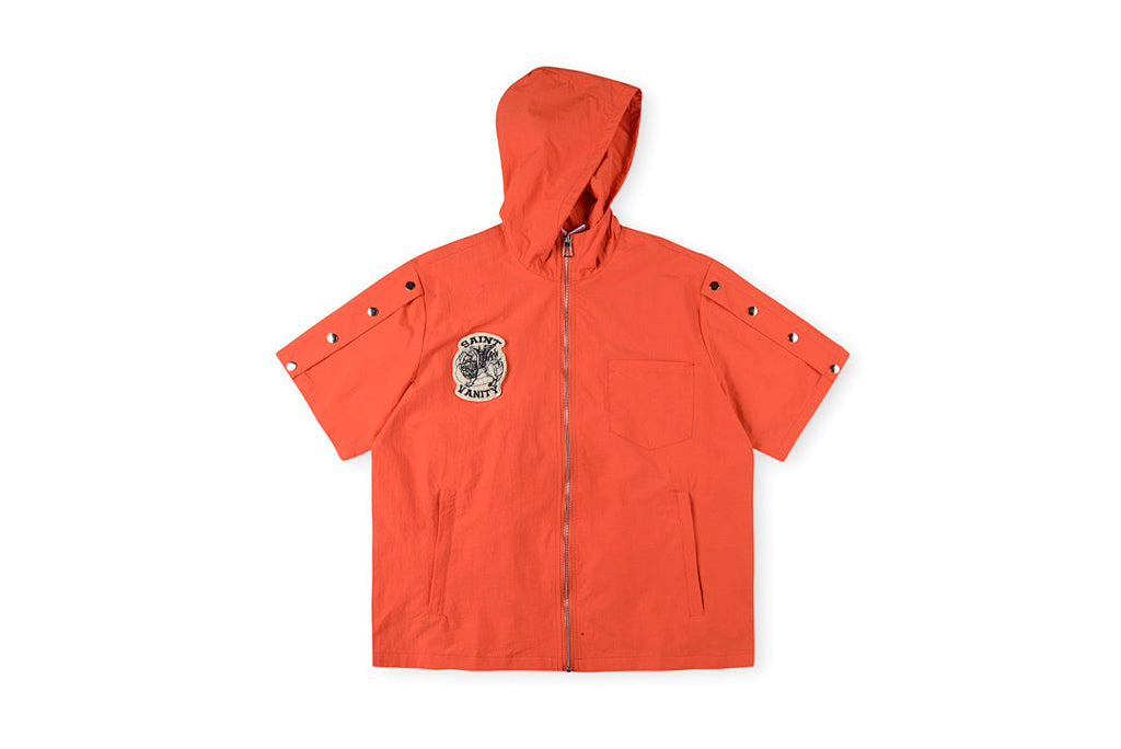 Saint Vanity Embroidered Zip-Up Hooded Windbreaker T-Shirt - product image 1