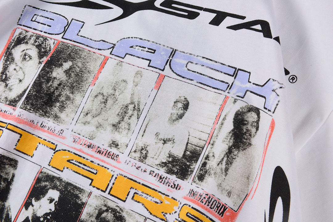 Hellstar Studios Black History All Stars Graphic T-Shirt - Light Gray - product image 7
