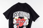 Glo Gang Boyz Worldwide Cartoon Heart Graphic T-Shirt - Black / Light Gray - product image 7