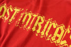Lost Intricacy Rhinestone Logo Washed Cotton T-Shirt - Red - product image 9