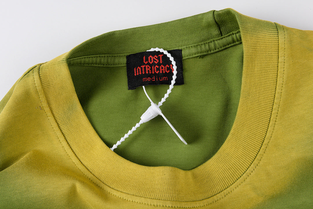 Lost Intricacy Rhinestone Snake Graphic Washed T-Shirt - Yellow - product image 5