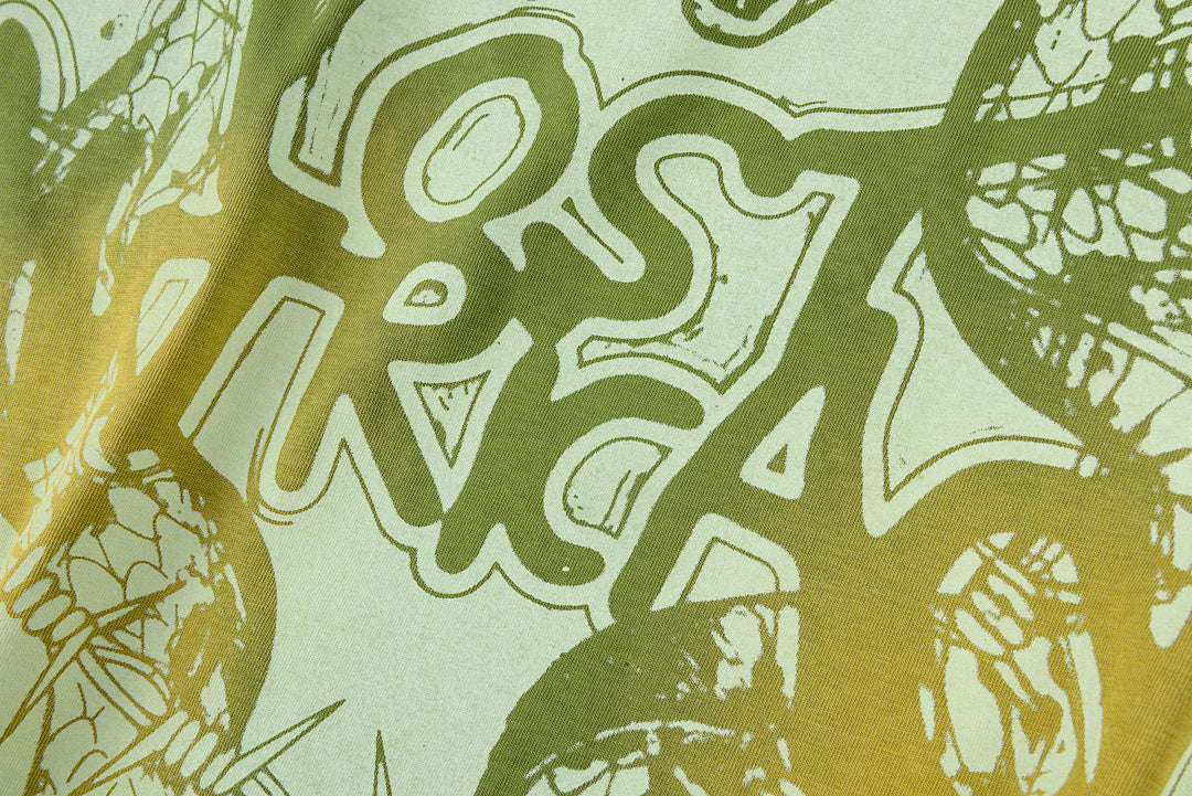 Lost Intricacy Rhinestone Snake Graphic Washed T-Shirt - Yellow - product image 9