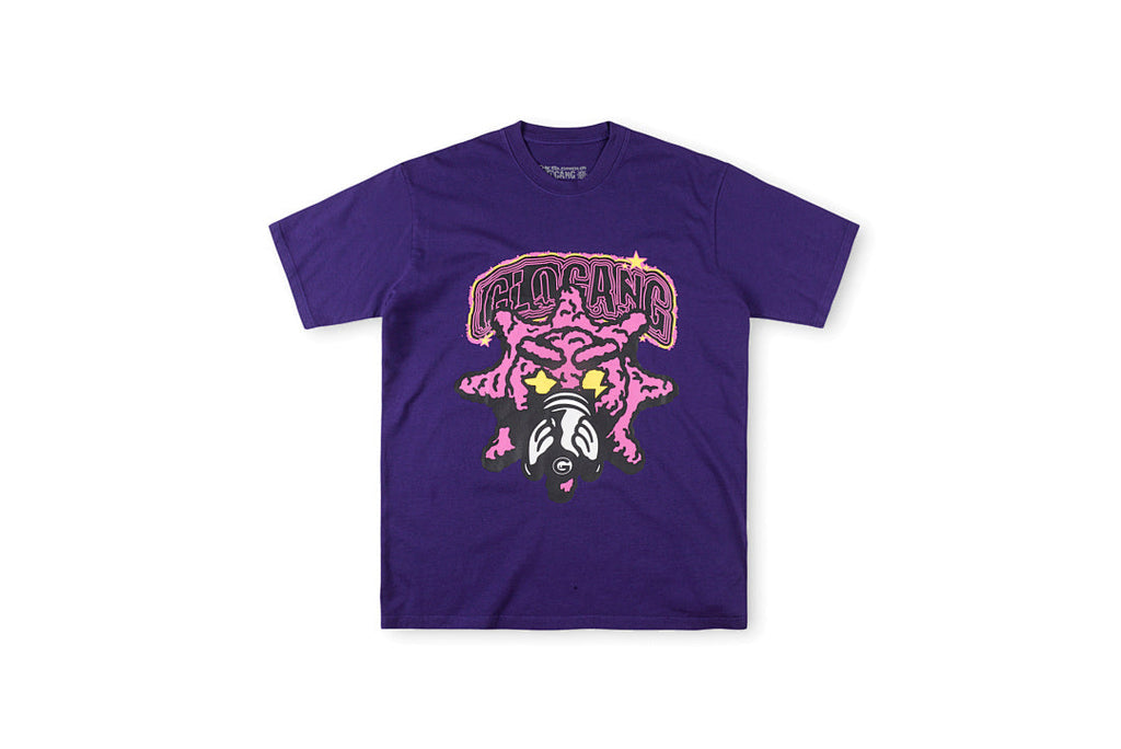 Glo Gang Cartoon Bomb Graphic Cotton T-Shirt - Black / Purple - product image 1