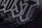 Lost Intricacy Rhinestone Logo Washed Cotton T-Shirt - Black / Light Gray - product image 7