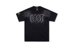 Lost Intricacy Rhinestone Logo Washed Cotton T-Shirt - Black / Light Gray - product image 11