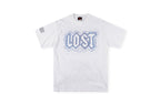 Lost Intricacy Rhinestone Logo Washed Cotton T-Shirt - Black / Light Gray - product image 1