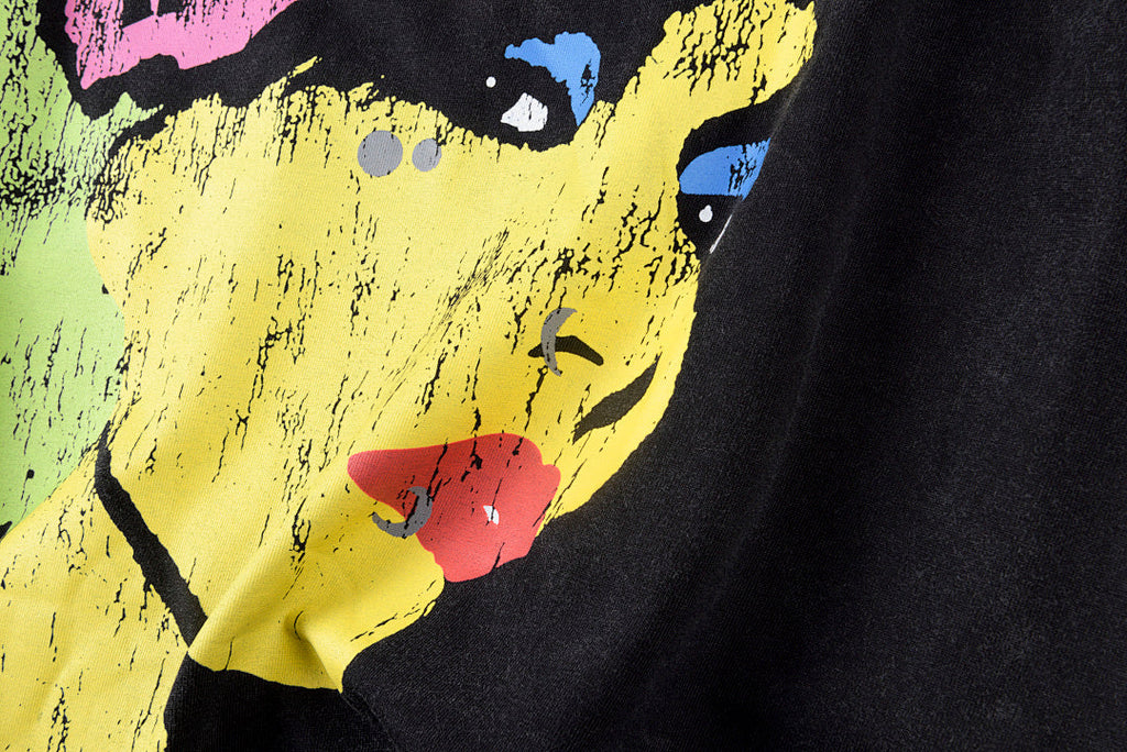 Lost Intricacy Rhinestone Graphic Washed Cotton T-Shirt - Black - product image 6