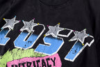 Lost Intricacy Rhinestone Graphic Washed Cotton T-Shirt - Black - product image 7