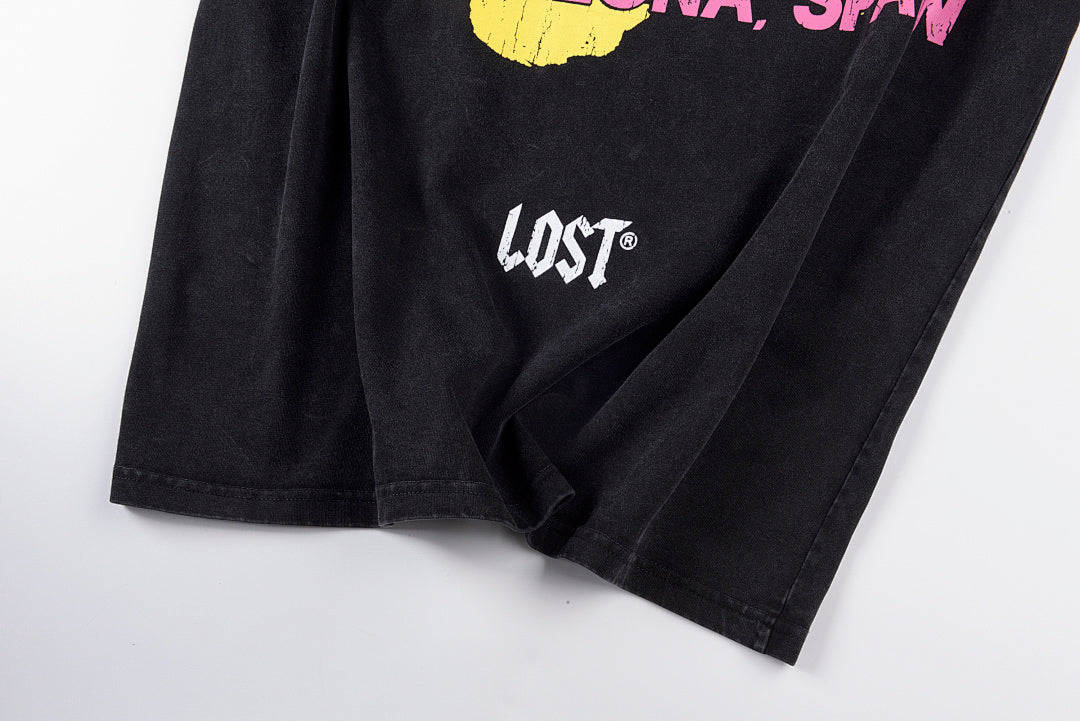 Lost Intricacy Rhinestone Graphic Washed Cotton T-Shirt - Black - product image 12