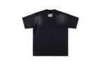 Lost Intricacy Rhinestone Logo Washed Cotton T-Shirt - Charcoal / Light Gray - product image 3