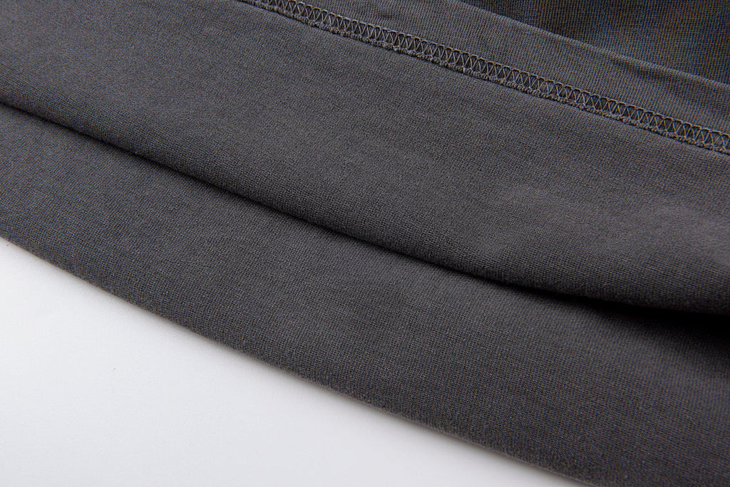 Lost Intricacy Rhinestone Logo Washed Cotton T-Shirt - Charcoal / Light Gray - product image 5