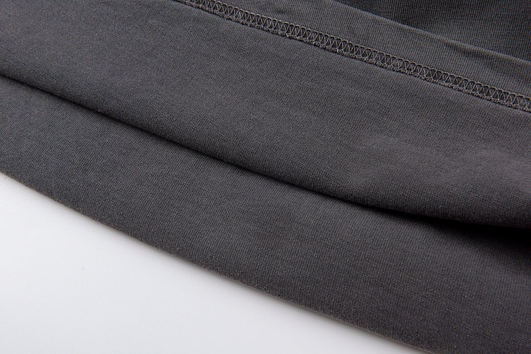 Lost Intricacy Rhinestone Logo Washed Cotton T-Shirt - Charcoal / Light Gray - product image 5