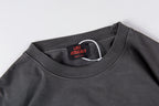 Lost Intricacy Rhinestone Logo Washed Cotton T-Shirt - Charcoal / Light Gray - product image 8