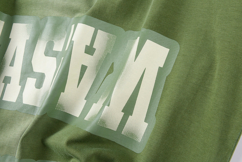 Saint Vanity Washed Collegiate Logo Cotton T-Shirt - Yellow Olive - product image 5