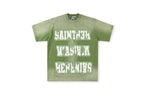 Saint Vanity Washed Collegiate Logo Cotton T-Shirt - Yellow Olive - product image 1