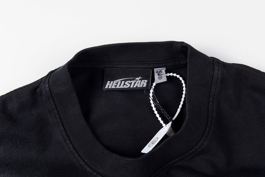Hellstar Studios Gel Sport Rhinestone Washed T-Shirt - Black / Light Gray - product image 5