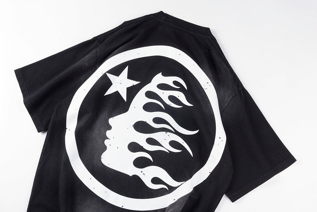 Hellstar Studios Gel Sport Rhinestone Washed T-Shirt - Black / Light Gray - product image 10