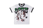 Lost Intricacy Black and White Rhinestone Graphic T-Shirt - Light Gray - product image 4