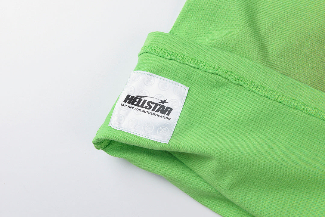 Hellstar Studios Star Sports Logo Washed Cotton T-Shirt - Lime - product image 4