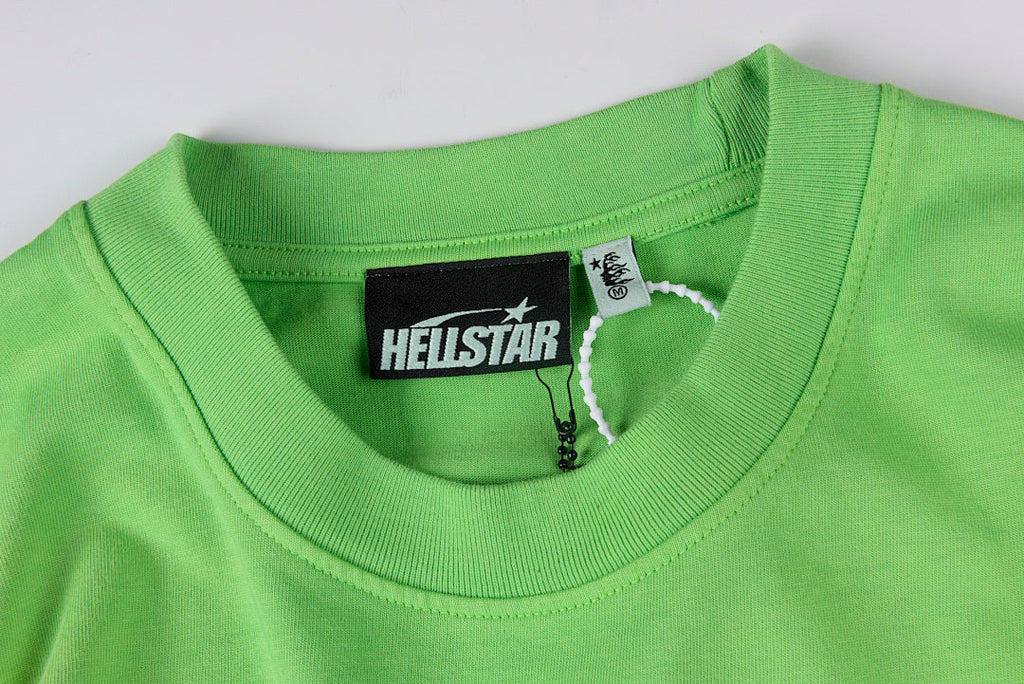 Hellstar Studios Star Sports Logo Washed Cotton T-Shirt - Lime - product image 5