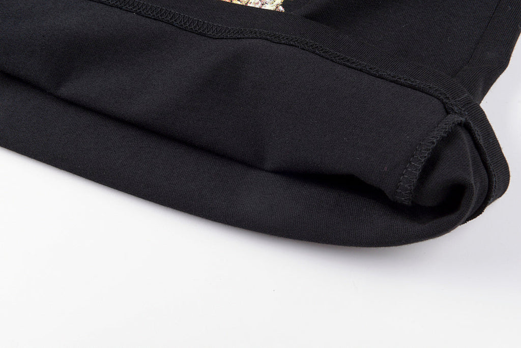 Vertabrae Push Teddy Bear Graphic Cotton T-Shirt - Black - product image 3