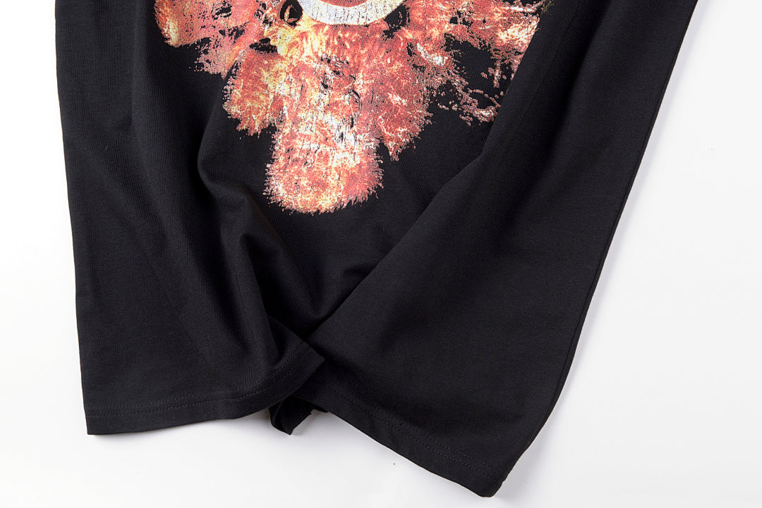 Vertabrae Push Teddy Bear Graphic Cotton T-Shirt - Black - product image 10