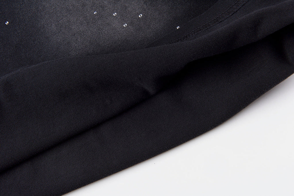 Hellstar Studios Rhinestone Logo Washed Cotton T-Shirt - Black - product image 3