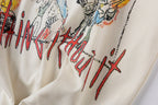 Vertabrae Push Graffiti Graphic Cotton T-Shirt - Light Gray Mint - product image 5