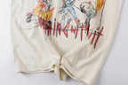 Vertabrae Push Graffiti Graphic Cotton T-Shirt - Light Gray Mint - product image 7