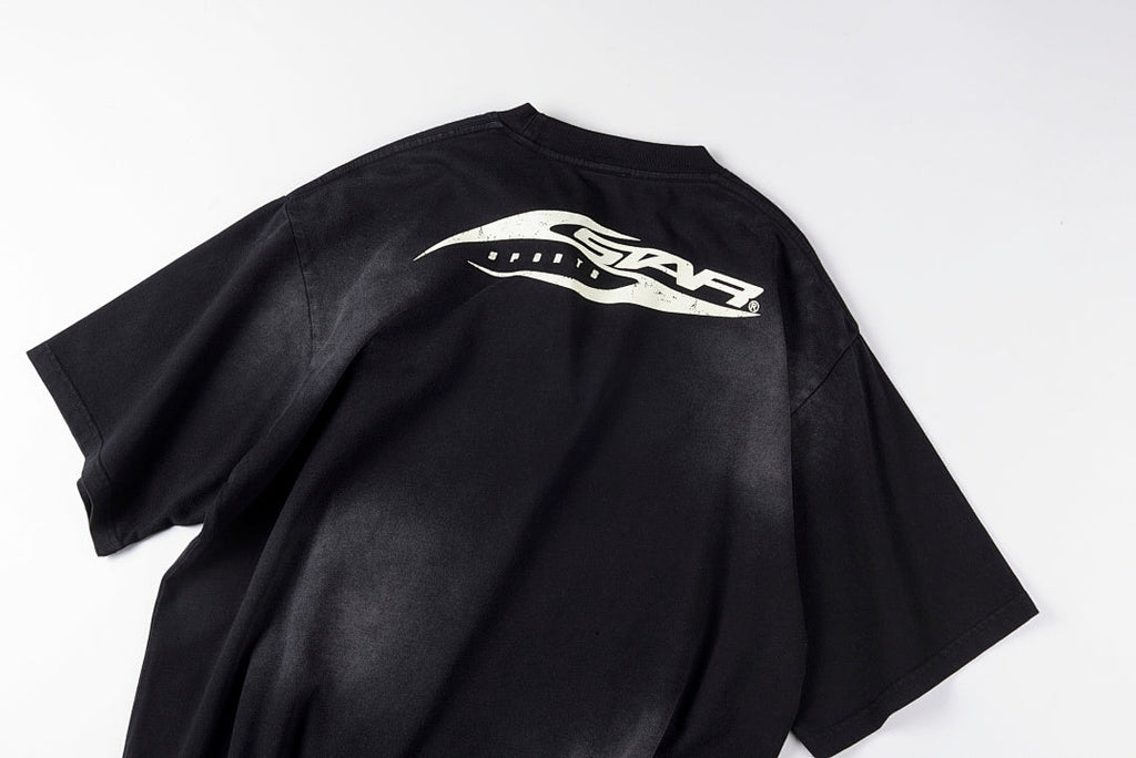 Hellstar Studios Rocket Logo Washed Cotton T-Shirt - Black - product image 13