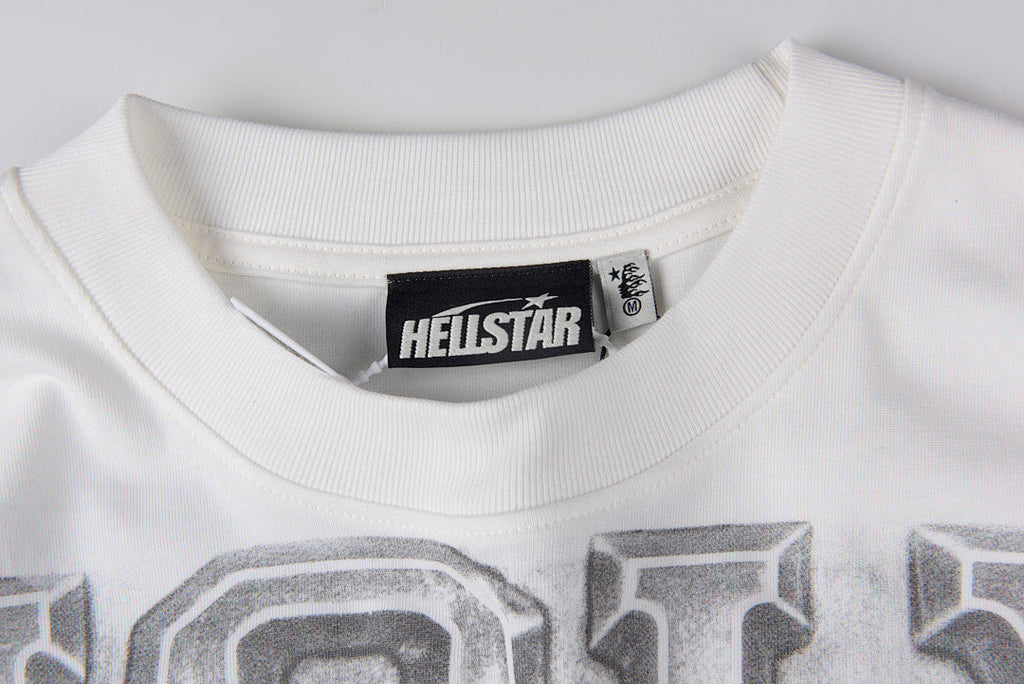 Hellstar Studios Holy State Basketball Graphic Cotton T-Shirt - Light Gray - product image 5
