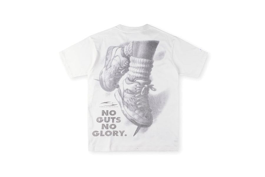 Hellstar Studios Holy State Basketball Graphic Cotton T-Shirt - Light Gray