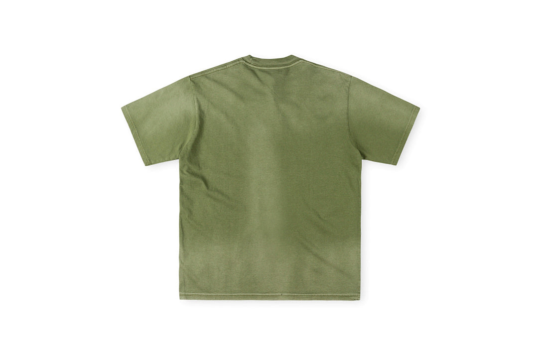 Saint Vanity Eagle Logo Washed Cotton T-Shirt - Yellow Olive - product image 5