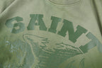 Saint Vanity Eagle Logo Washed Cotton T-Shirt - Yellow Olive - product image 11