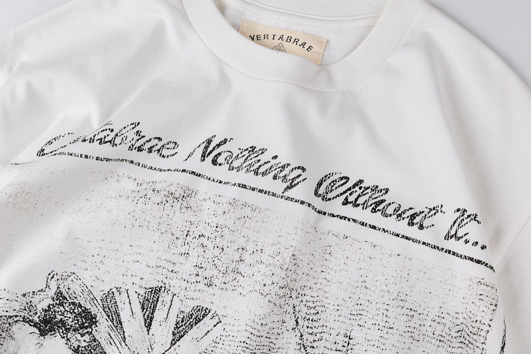 Vertabrae Nothing Without It Portrait Cotton T-Shirt - Light Gray - product image 5