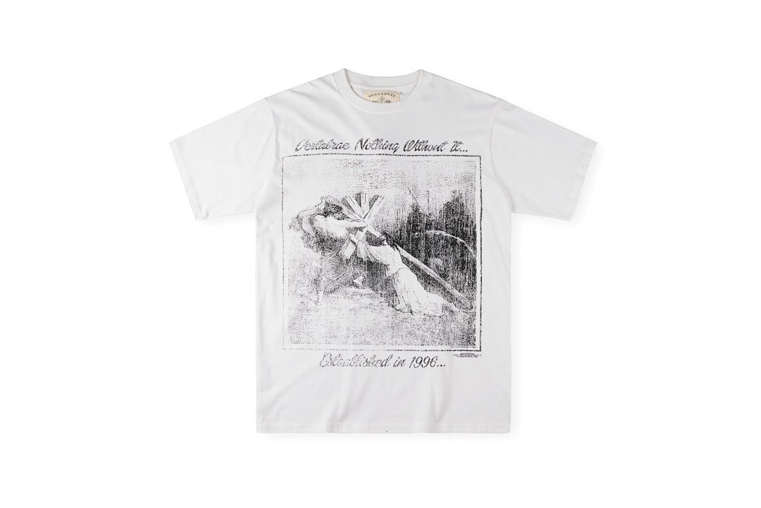 Vertabrae Nothing Without It Portrait Cotton T-Shirt - Light Gray - product image 1