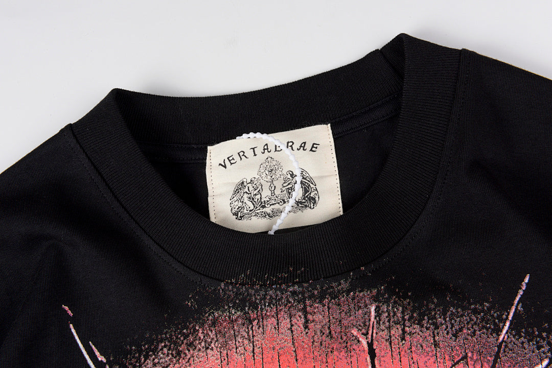 Vertabrae Young Thug Puppet Portrait Cotton T-Shirt - Black - product image 4