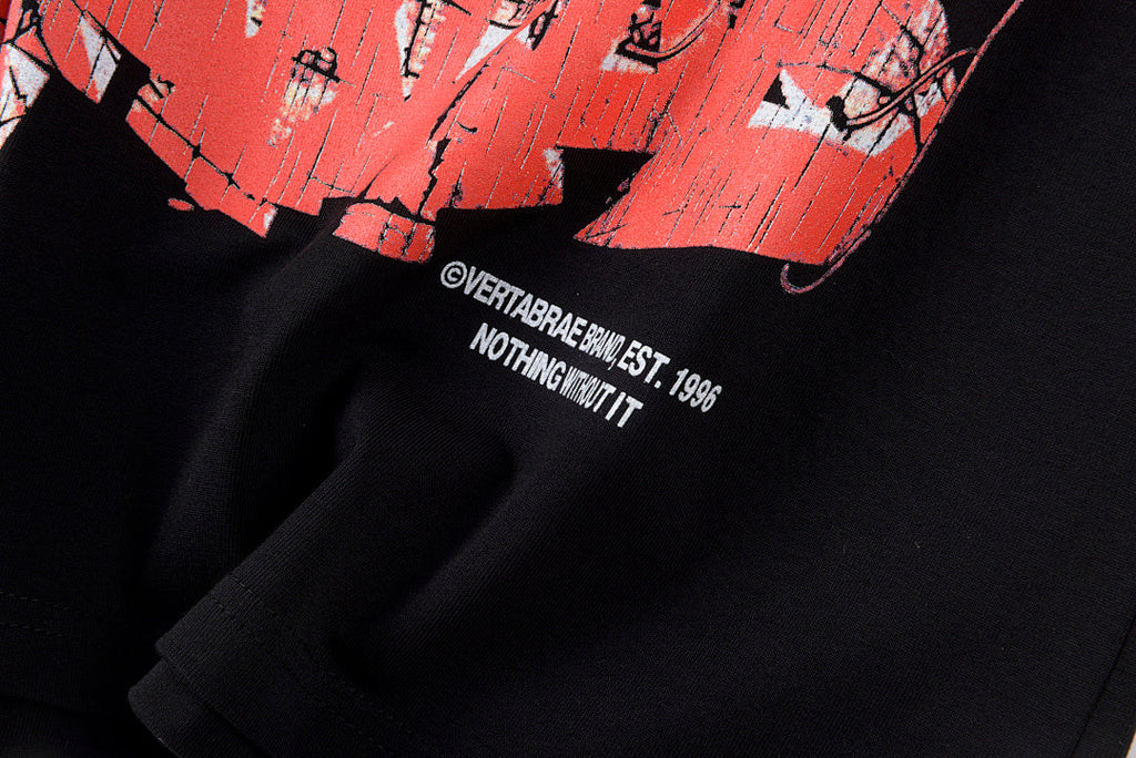 Vertabrae Young Thug Puppet Portrait Cotton T-Shirt - Black - product image 6
