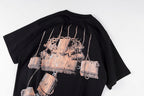 Vertabrae Young Thug Puppet Portrait Cotton T-Shirt - Black - product image 12