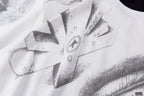 Vertabrae Push Sketch Collage Cotton T-Shirt - Light Gray - product image 6