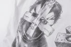 Vertabrae Push Sketch Collage Cotton T-Shirt - Light Gray - product image 12
