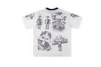 Vertabrae Push Sketch Collage Cotton T-Shirt - Light Gray - product image 2
