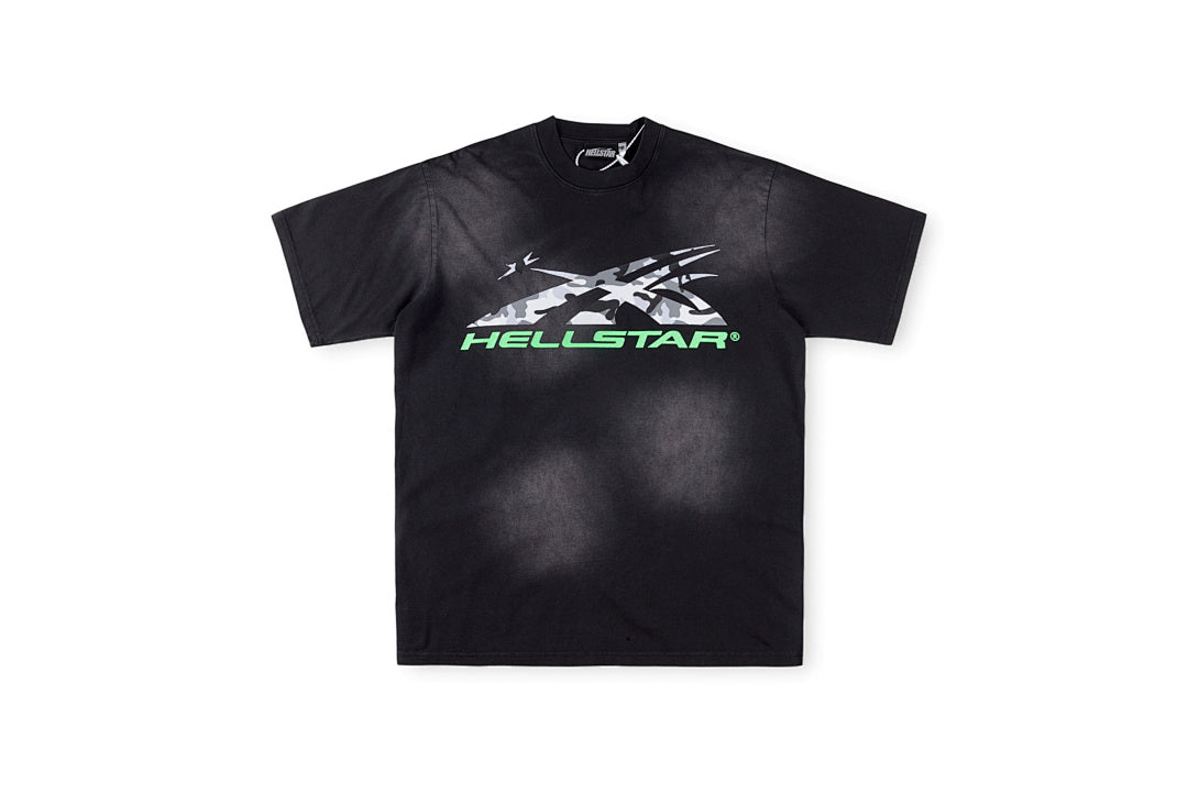 Hellstar Studios Camo Gel Sport Logo Cotton T-Shirt - Black - product image 1