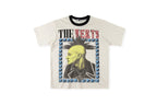 Vertabrae Punk Portrait Contrast Collar Cotton T-Shirt - Light Gray Mint - product image 1
