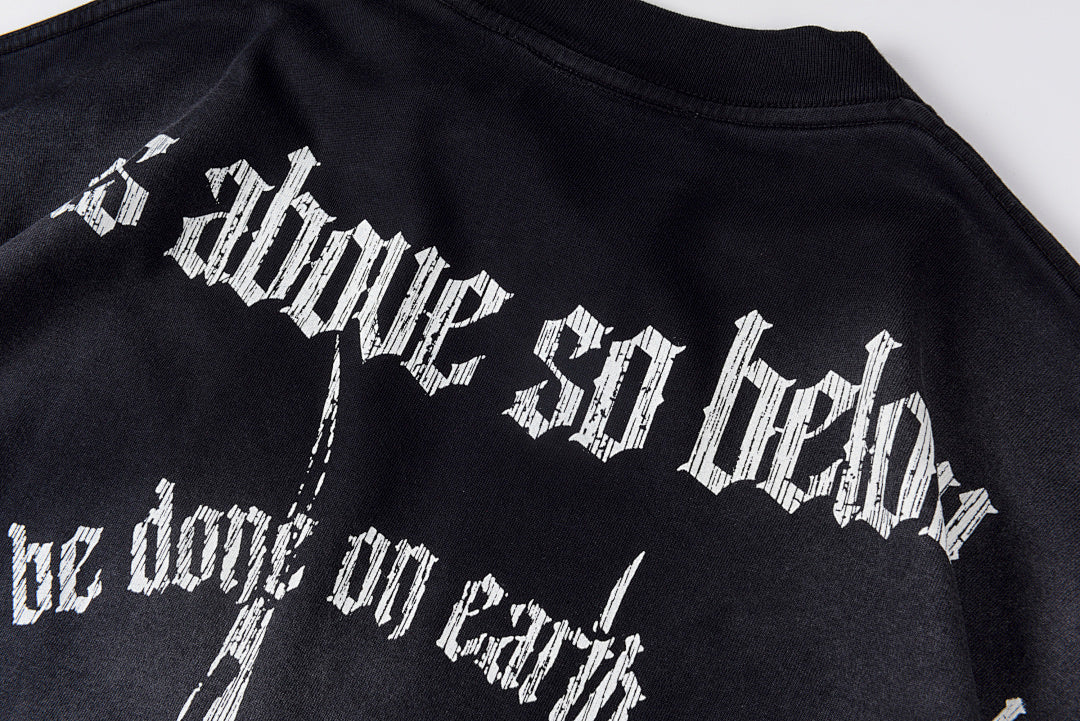 Hellstar Studios As Above So Below Graphic Cotton T-Shirt - Black - product image 10