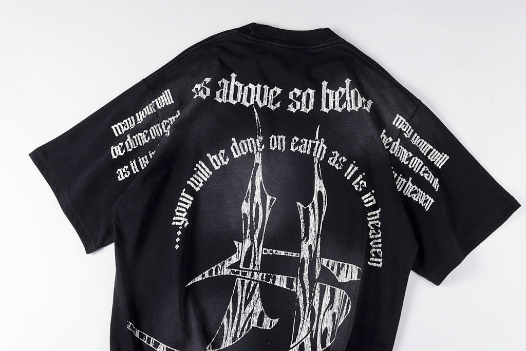Hellstar Studios As Above So Below Graphic Cotton T-Shirt - Black - product image 13