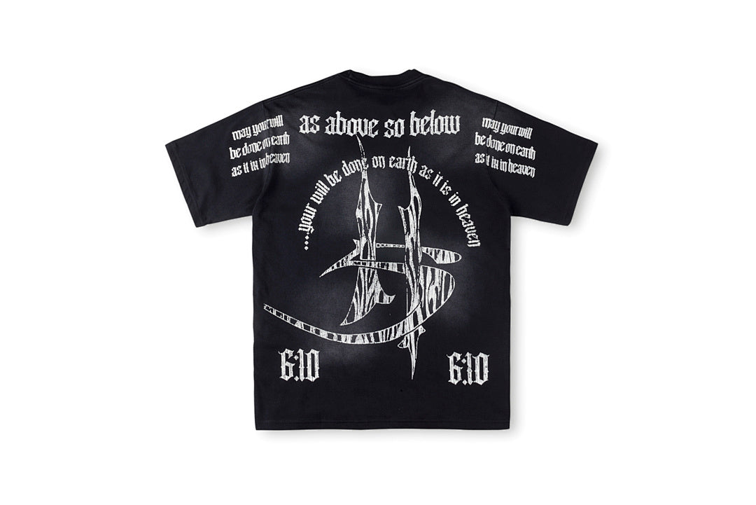 Hellstar Studios As Above So Below Graphic Cotton T-Shirt - Black - product image 2