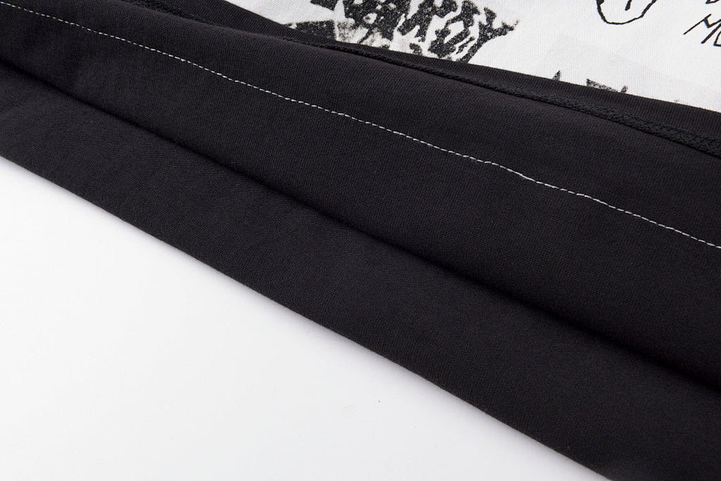 Saint Vanity Graphic Patch Cotton T-Shirt - Black / Red - product image 3